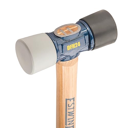 ESTWING Rubber Mallet, 24oz Black & Gray Mallet, DFH24 - size: 24 oz