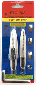 FTG USA #6 (9/64") Wood Countersink Drill Bit w/ 1 Repl. Bit & Hex Key - size: #6, style: Single + 1 Bit
