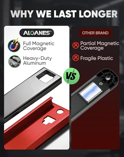 ALOANES Magnetic Screwdriver Organizer 36-Slot Red 3PC for Toolbox - color: Red