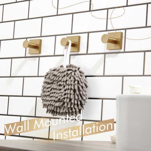 KOKOSIRI Robe Hooks Bath Towel Hooks for Wall Closet Kitchen Hanging Towels Bathroom Hardware Champagne Bronze Stainless Steel 3 Pack, B1016CPG-P3 - color: Champagne Bronze, size: 3 Pack