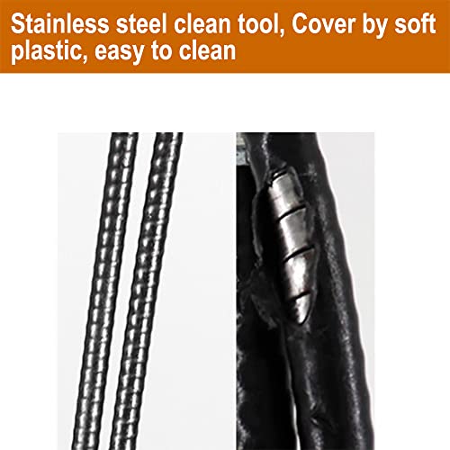Drain Snake Drain Clog Remover Flexible Grabberable Pick Up Cleaning Tool Reacher Claw Stick, Drain Auger Grab Trash Hairs from Drain,Sink,Bathroom Tub Toilet Hose (24 Inch Drain Snake) - style: 24 Inch