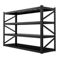 4-Tier Heavy Duty Garage Shelving, 5,000 lbs Capacity Adjustable Metal Storage Shelving Unit for Garage, Basement, Warehouse and Workshop, 71" W x 24" D x 71" H - size: 4T 71"W x 24"D x 71"H