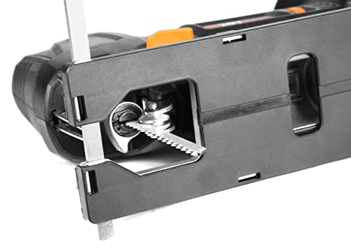 WEN Cordless Jigsaw, Brushless with Auto-Speed, 20V Max 4.0Ah Lithium Ion Battery, and Charger (20670) - size: Handheld, style: Brushless Auto-Speed