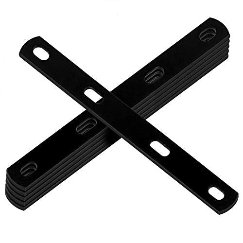 6 PCS Flat Mending Plate, Metal Bar Bracket, 12" x 1-1/8", 8 Gauge | Slotted Hole for 3/8" Bolt - size: 12" x 1-1/8"