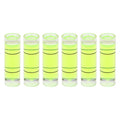 HARFINGTON 6pcs Small Cylindrical Bubble Level Vials 9.5x31mm PMMA Mini Horizontal Bubble Spirit Level Measuring Layout Tools for RV TV Picture Frame Hanging Tool Leveler - size: 9.5x31mm