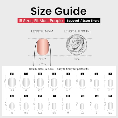 CurvLife Extra Short Square Press On Nails, Berry Crush Hot Pink, Soft Gel - color: A7 -Berry Crush