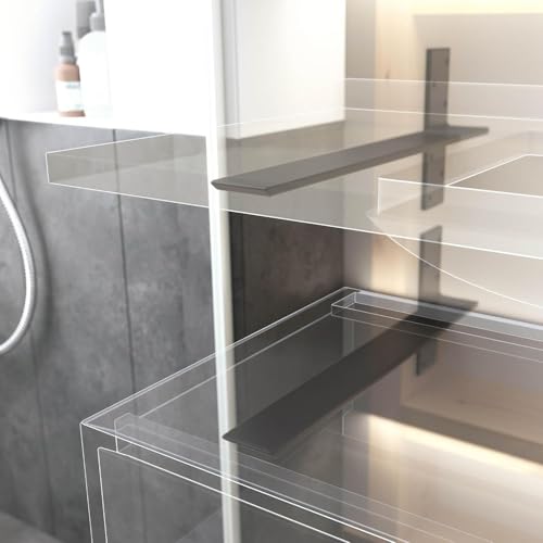 2 Pack 16" Heavy Duty T Floating Shelf Brackets - 1/2" Thick Steel, Hidden Knee Wall Support for Granite Countertops/Cabinets/Dishwashers - size: 16 Inch, style: 2 PACK