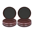 Ezprotekt 5" Furniture Sliders for Carpet, Round Furniture Movers Sliders - color: Brown, size: 5"