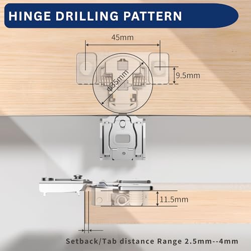 Burks 30 Pack 1/2" Overlay Soft Close Face Frame Cabinet Hinges - size: 1/2'' Overlay