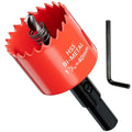 1-9/16 in. Bi-Metal Hole Saw Drill Bits - Versatile and Durable Hole Cutter for Wood, Plywood, Plaster Drywall, Ceiling, Plastic Pipe, PVC and Thin Metal - Includes Arbor & Pilot Bit (40mm) - size: 1-9/16"(40mm)