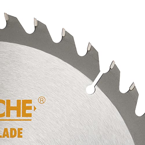 Hoteche 8-1/4-Inch Circular Saw Blade for Wood 40-Tooth Tungsten Carbide-Tipped Blade High-Performance Professioal Saw Blade for Miter Saw and Table Saws, Hole Size 5/8-inch - size: 8-1/4-Inch, style: 40T-5/8in
