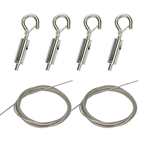 Picture Hanging Kit, Mirror Hanging Kit Adjustable Heavy Duty with Wire Hardware for Frame Mirror: 78 inch *1/16 50LB 2pack - size: 2 Pack