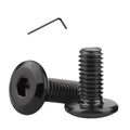 Metuja M6-1.0 x 10mm,20-Pack Black Flat Head Hex Socket Cap Screw Bolts,304 Stainless Steel,Fully Threaded M6 Bolts,Metric Fasteners for Furniture - size: M6-1.0x10mm