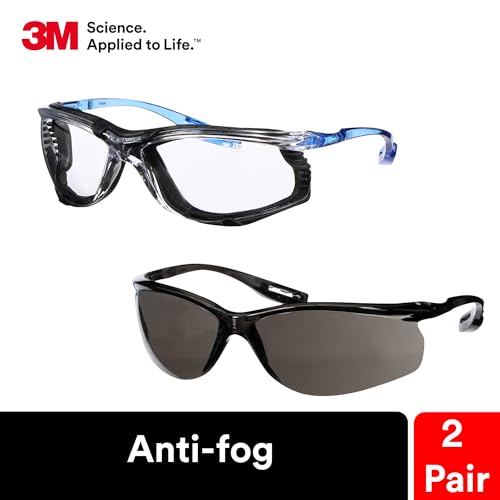 3M Safety Glasses, Virtua CCS and Virtua Sport CCS, Anti-Fog, ANSI Z87 - color: Clear, Gray