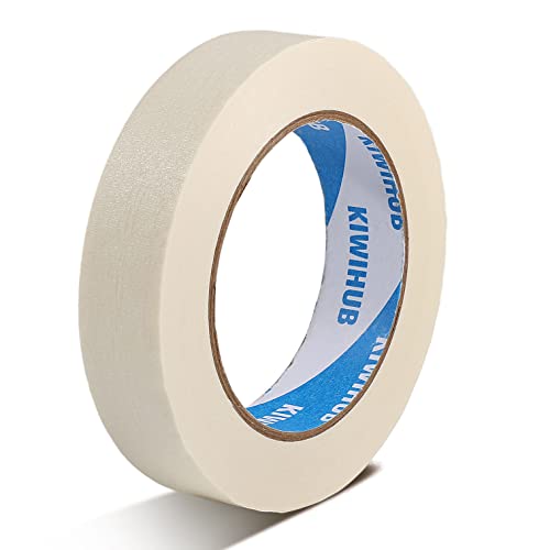 Beige White Painters Tape,1 inch x 60 Yards - color: White