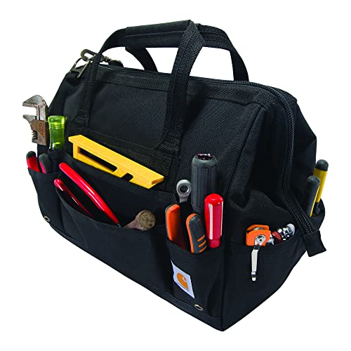 Carhartt Onsite Tool Bag, Durable Water-Resistant, Tool Storage Bag, Heavyweight, 16-Inch, Black
