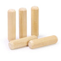 3/8" x 1-1/2" Wooden Dowel Pins, FoDau770 Fluted Wood Dowel Rods, Natural Beech Wood Dowel Pegs for Crafts, Woodworking, DIY Furniture - 200 Pieces - size: 3/8" x 1-1/2"