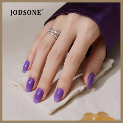 JODSONE Jelly Gel Nail Polish Kit 32 Classic Colors Crystal Transparent High Shine Base & Top Matte Glitter Coat - color: B28