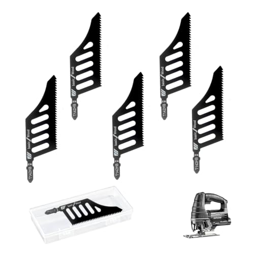T142HB T-Shank Flush Cut Jigsaw Blades for Wood, HCS, 5 Pcs