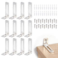 12 Pack Furniture Anchors for Baby Proofing, Furniture Wall Straps - color: Silver Furniture Anchors - 12 Pack