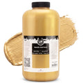 Metallic Wall Paint 67.62 fl oz - Gold - Stunning Metallic Shine for Stylish Interiors, Easy to Apply, Water-Based, Perfect for Creative Wall Designs & DIY Projects - color: Gold