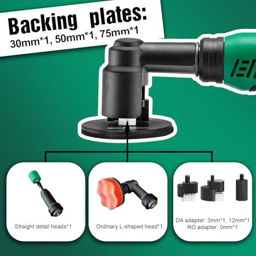 BATOCA S6 Mini Cordless Polisher 2 Heads for Car/Motorcycles Detailing Kit - size: Pro kit with 2 batteries
