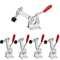 Toggle Clamp 201B 220Lbs Holding Capacity Heavy Duty Medium Hold Down Clamp Quick-Release Horizontal Clamp（5Pack) - style: 201B(5Pack)