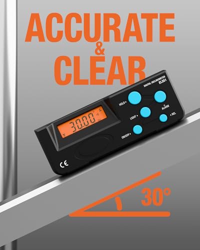 ALLOSUN Digital Inclinometer Angle Finder 360° Level Tool
