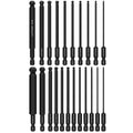 4'' Long Ball End Hex Head Allen Wrench Drill Bit Set(Metric & SAE) - style: 22PCS Metric & SAE Ball Hex Bits