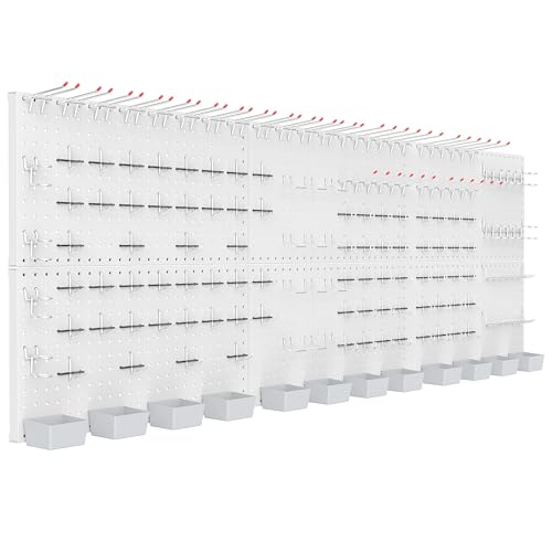TORACK Garage Tools Organizer Boards Kit with Hooks, Gray - color: Gray