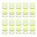 HARFINGTON 10pcs Small Cylindrical Bubble Level Vials 4.5x12mm PMMA Mini Horizontal Bubble Spirit Level Measuring Layout Tools for RV TV Picture Frame Hanging Tool Leveler - size: 4.5x12mm