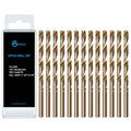 GMTOOLS 9/64 inch Cobalt Drill Bits, M35 HSS, 135 Degree Tip, Jobber Length Twist Drill Bit Set for Hard Metal, Stainless Steel, Cast Iron, Wood and Plastic, with Storage Case, Pack of 13 - style: M35-9/64-13PCS