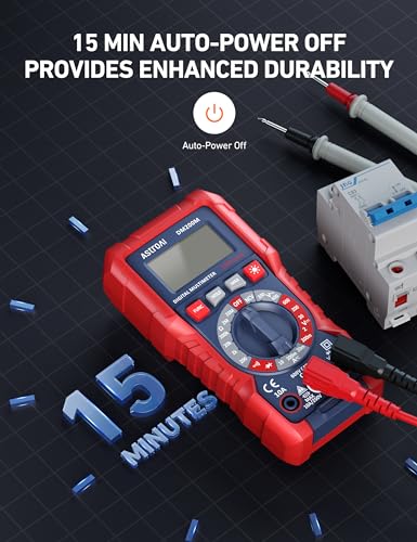 AstroAI Digital Multimeter Voltage Tester, TRMS 2000 Counts Volt Meter; Fast and Accurately Measures AC/DC Voltage & Current, Resistance, Diode, Continuity and NCV (DM200M)