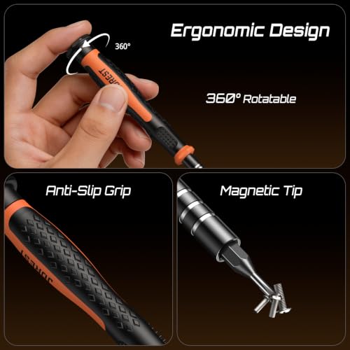 JOREST 55pcs Small Precision Screwdriver Set with Torx T5 T6, Mini Tool Kit - style: 55 in 1 S2