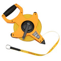 LAND 165FT/50M Heavy Duty Fiberglass Tape Measure - 1/2-Inch Wide, Dual Inch/Metric Scale, Durable Open Reel Measuring Tape for Surveying, Engineering, Runway Construction - size: 50 m