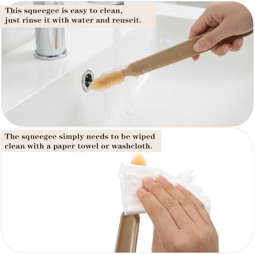 Kifmurase 17Pcs Rubber Caulking Spatulas Tools, Silicone Caulking Finishing Tool Kit, Multifunctional Caulk Remover, Smoothing Spreader Applicator for Floors, Tiles, Walls, Bathrooms (4 Sizes)