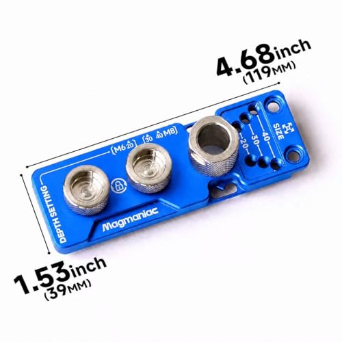 Upgrade Aluminum Profile Drill Guide Access Hole Drill Jig Step Drills - color: Blue