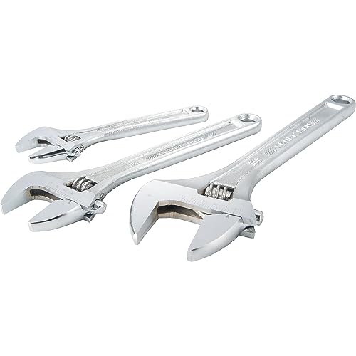 CRAFTSMAN Adjustable Wrench Set, 3-Piece (CMMT12001) (Pack of 4) - size: Adjustable (Pack of 4)