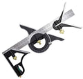 Square Angle Ruler,3Pcs/Set 300mm Stainless Steel t Square Ruler Adjustable Sliding Combination & Protractor Level Measure Measuring Set