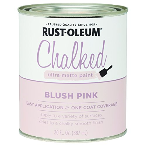 Rust-Oleum Chalked All-in-One Ultra Matte Blush Pink Spray Paint - color: Blush Pink, size: 30 Ounce (Pack of 1)