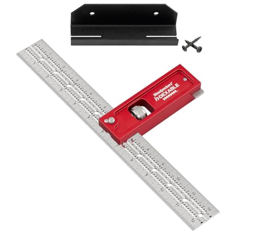 Woodpeckers inDexable XL Double Square System, 12 Inch Feature Packed Woodworking Square - color: Standard, style: Double Square [XL]