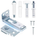 Bifold Door Hardware Repair Kit, 1-Pack Bifold Closet Door Hardware Kit Folding Door Hardware Repair Replacement Tool Kit - style: 1 Pack Silver