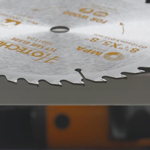 Hoteche 8-1/4-Inch Circular Saw Blade for Wood 40-Tooth Tungsten Carbide-Tipped Blade High-Performance Professioal Saw Blade for Miter Saw and Table Saws, Hole Size 5/8-inch - size: 8-1/4-Inch, style: 40T-5/8in