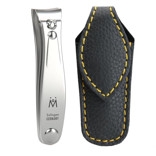 GERMANIKURE Toenail Clipper, 8 cm, Solingen Germany, Leather Case - size: Large (8 cm)