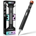 JOREST 32-In-1 Small Precision Screwdriver Set Magnetic, Eyeglass Repair Kit, Gadgets Gifts for Men, Multi Bit Mini Screwdriver with Torx Bits for Electronics, Glasses, PS5/4, Camera, Phone, Laptop - style: Black & Orange Contrast