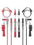 AstroAI 8Pcs Multimeter Test Leads Set with Alligator Clips, Plunger Mini Hooks and Test Probes 1000V 10A CAT III & CAT IV 600V for Fluke, KAIWEETS, INNOVA Multimeter, Voltmeter, Clamp Meter - size: Test leads Set