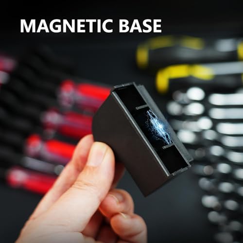 DEHOYI 48 pcs Premium MAGNETIC Modular Wrench Organizer System- Wrench Rack with Metric&SAE Labels, Tool Storage Holder. Gift for mechanics (Black) - style: Magnetic(48 pcs Black)