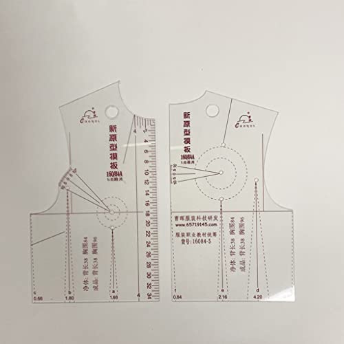 YILIANLIN 3X 1:5 Fashion Design Ruler Cloth Design School Student Teching Apparel Drawing Templete Garment Prototype Ruler Fashion Ruler Set Sewing Tools Ruler Measure for Sewing Dressmaking Pattern