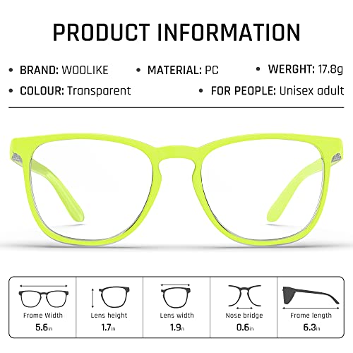 Stylish Safety Glasses, Clear Anti-Fog Anti-Scratch Protective Glasses For Men And Women - color: Apple Green