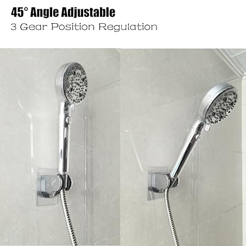 Shower Head Holder, Handheld Showerhead Holder, Wall Shower Bracket - style: Silver - 1 PACK